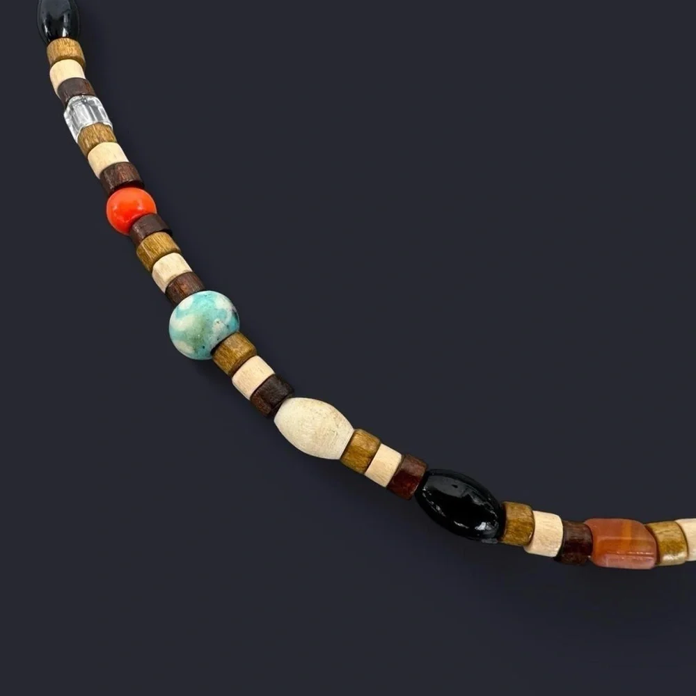 Multicolor Boho Bead Necklace